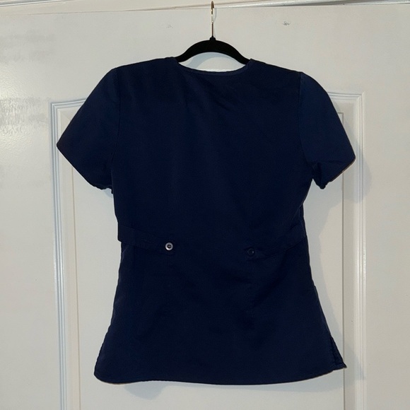 Grey's Anatomy Women’s Dark Blue Scrub Top Size Small - Picture 1 of 10